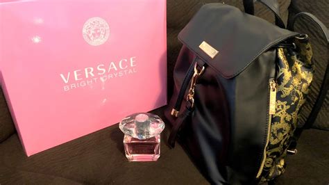 versace free backpack|free versace bag with perfume.